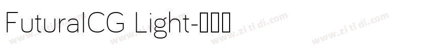 FuturaICG Light字体转换